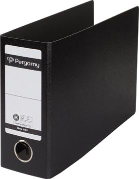 A5 ordner Pergamy liggend karton met PP rug 8 cm zwart