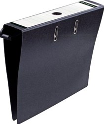 Pergamy hangmap voor ordners uit karton voor A4 rug van 8 cm zwart