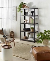 Avasco rek Home Maxi 176 x 90 x 45 cm 5 legborden uit metaal zwart