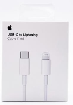 Apple kabel, Lightning (8-pin) naar USB-C, 1 m, wit