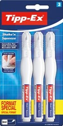 Tipp-Ex correctiepen Shake 'n Squeeze blister van 3 stuks special format