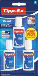 Tipp-Ex correctievloeistof Rapid blister van 3 stuks special format