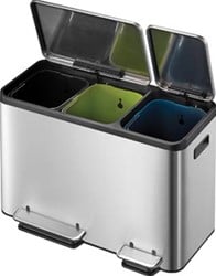 Pedaalemmer 3 vakken EKO Ecocasa 3 x 15 liter