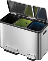 Pedaalemmer 3 vakken EKO Ecocasa 3 x 15 liter