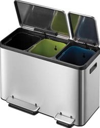 Pedaalemmer 3 vakken EKO Ecocasa 3 x 15 liter