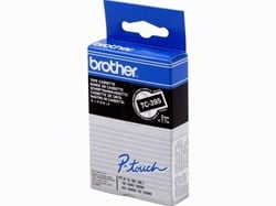 Brother labelprinter tape zwart voor P Touch 9 mm witte letters TC-395