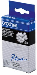 TC-M91 Brother zwart op transparante matte tape 9mm