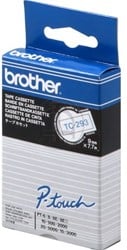 Blauw op witte TC-293 Brother labelprinter tape 9mm
