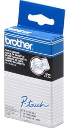 Brother labelprinter tape TC-203 voor P Touch 12 mm blauw/wit