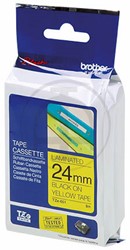 TZE-S651 Brother zwart op gele extra klevende tape 24mm