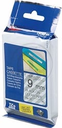 TZE-121 Brother zwart op transparante tape 9mm