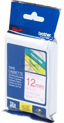 TZE-232 Brother rood op witte tape 12mm