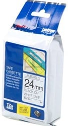 TZE-251 Brother zwart op witte tape 24mm