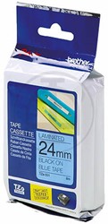 TZE-551 Brother zwart op blauwe tape 24mm