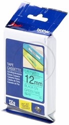 TZE-731 Brother zwart op groene tape 12mm