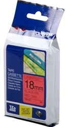 TZE-441 Brother zwart op rode  tape 18mm