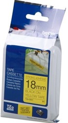 TZE-S641 Brother zwart op gele extra klevende tape 18mm