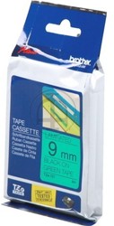 TZE-721 Brother zwart op groene tape 9mm