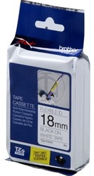 TZE-FX241 Brother zwart op witte flexibele tape 18mm