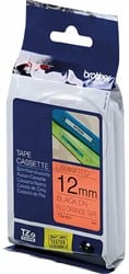 TZE-B31 Brother zwart op fluor oranje tape 12mm