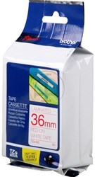 TZE-262 Brother rood op witte tape 36mm