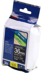 TZE-365 Brother wit op zwarte tape 36mm