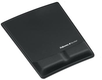Fellowes muismat met polssteun Health-V  Fabrik zwart
