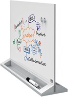 Glazen whiteboard dubbelzijdig 58,5x 44,7 cm  Nobo Diamond