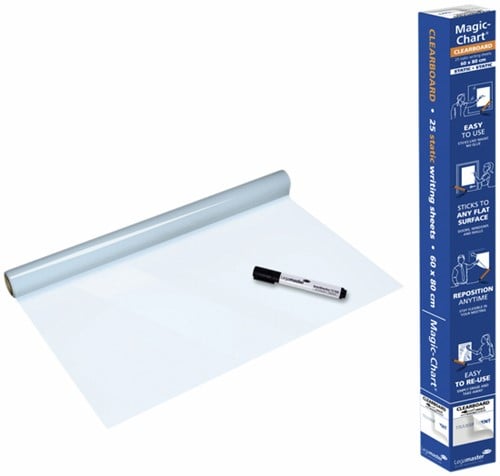 Magic-Chart Legamaster Whiteboardfolie 60x80cm transparant-3