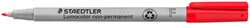 Staedtler OHP-marker Lumocolor Non-Permanent rood, fijn 0,6 mm
