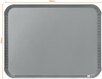 Mini Whiteboard 22x28cm Slim Line Zilver Nobo-2