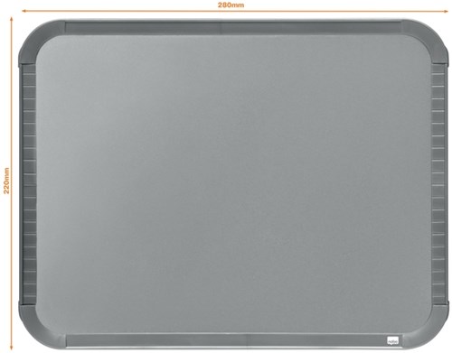 Mini Whiteboard 22x28cm Slim Line Zilver Nobo-2