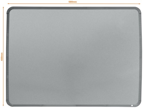 Magnetisch Whiteboard 43x58cm Slim Line Zilver Nobo-2