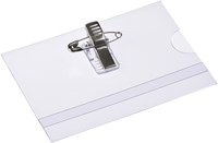 Badge 60x90mm met clip en speld Opus 2