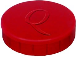 Ronde magneet diameter 32mm rood doos van 10 stuks
