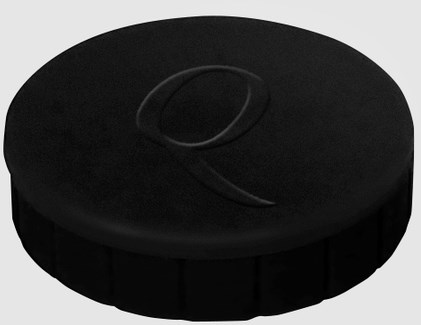 Ronde magneet diameter 20mm zwart doos van 10 stuks