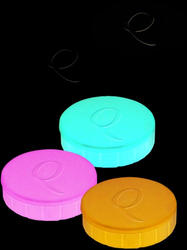 Ronde magneten diameter 20mm groen doos van 10 stuks-3
