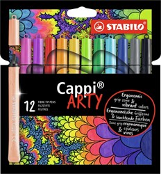 Viltstift STABILO Cappi 168/12-1-20 etui à 12 kleuren