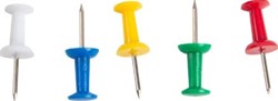 Push pins gekleurd transparant 100 stuks