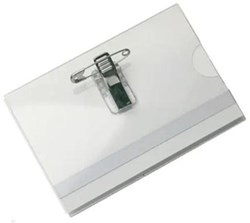 Badge met combiklem, 58 x 90 mm, doos van 50 stuks