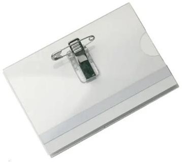 Badge met combiklem, 58 x 90 mm, doos van 50 stuks