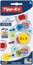 Tipp-Ex correctieroller Mini Pocket Mouse Fashion 5 mm x 5 m  2 + 1 gratis