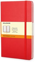 Luxe Notitieboek Large 130x210mm Gelinieerd Rood Moleskine