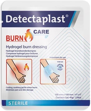 Detectaplast Burn Care hydrogel compres voor brandwonden 10 x 10 cm