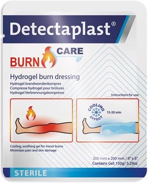 Detectaplast Burn Care hydrogel compres voor brandwonden 20 x 20 cm