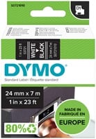 Dymo D1 tapes 24 mm x 7 m wit/zwart