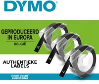 Dymo D3 tape S0898130 9mm wit op zwart-4