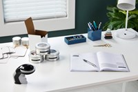 Dymo D3 tape S0898140 9mm wit op blauw-6