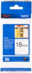 TZE-N241 Brother zwart op witte niet gelamineerde tape 18mm