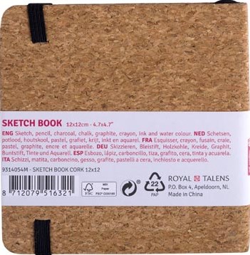 Talens Art Creation schetsboek Kurk 12 x 12 cm-3